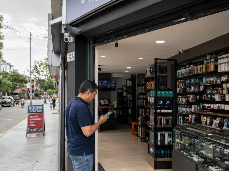 Instalación de CCTV en local comercial de Valledupar